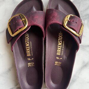 Madrid Big Buckle Slide Sandal